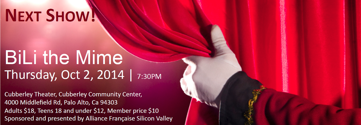 Next Show: Thursday Oct 2 2014, Cubberley Community Center, Palo Alto